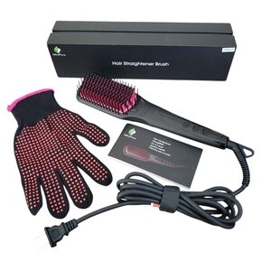 MIROPURE Black Ionic Hair Straightener Brush